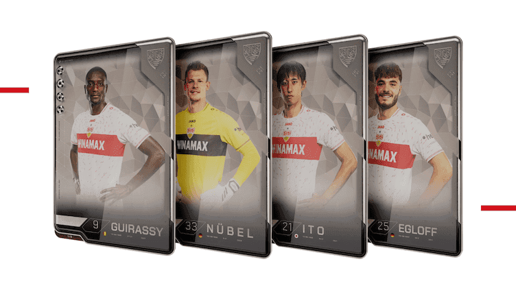 Sammelkarten auf einer digitalen Plattform